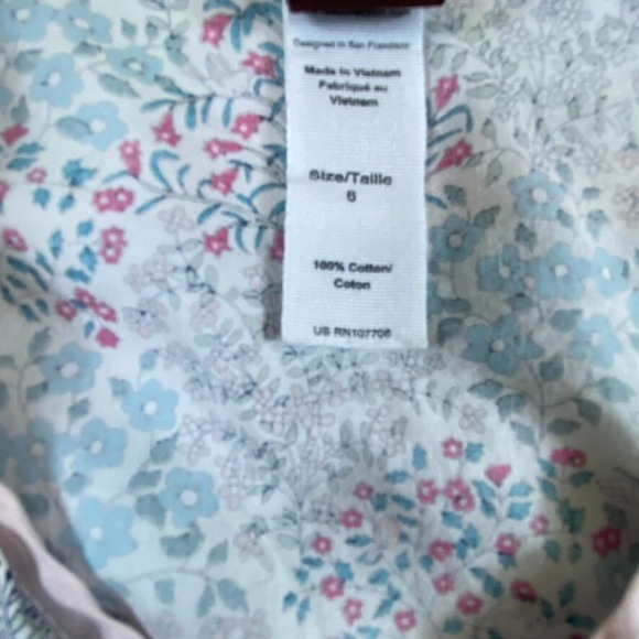 Tea Collection Wrap Dress Girl Size 6Y Floral Cottage Ruffled Hem Girly - Picture 3 of 8